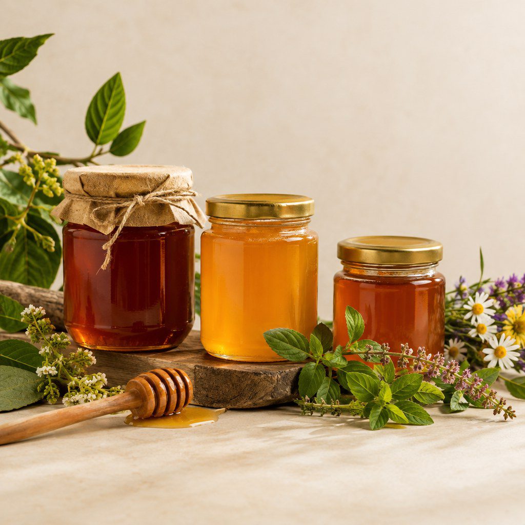 Pure honey in India buying guide featuring forest, organic and tulsi honey